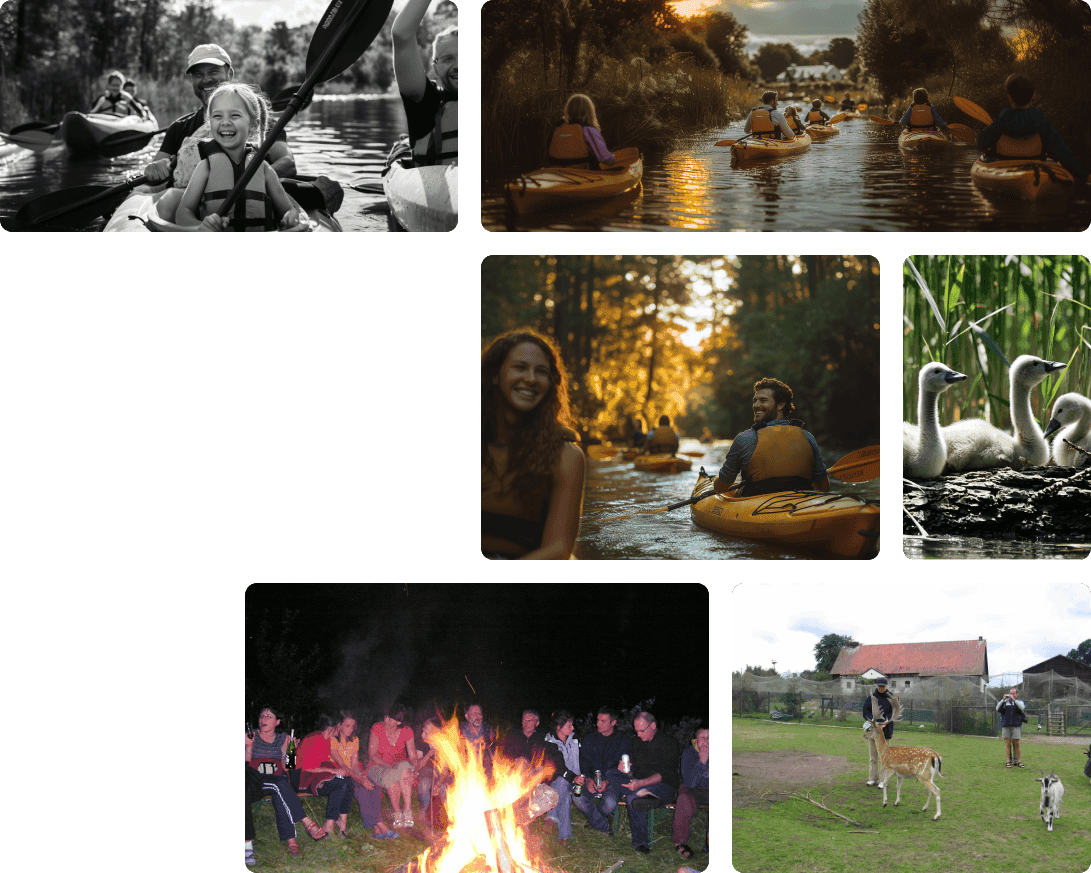 Mosaic of our kayak tours